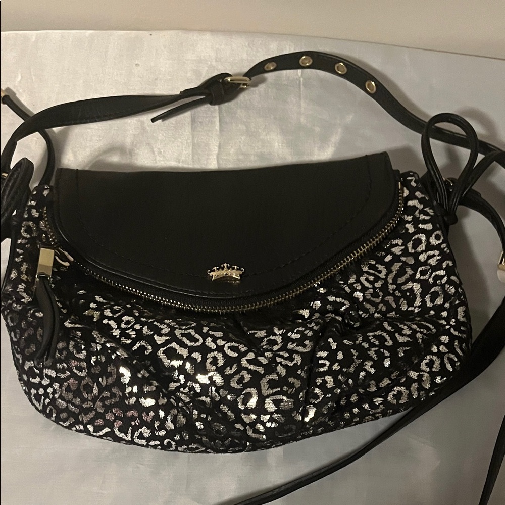Juicy couture black and Silver Leopard Print Women's Bag